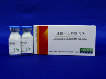 Frascos blancos del polvo de la infusión de la nutrición que embalan el sodio de Cefotaxime para la inyección