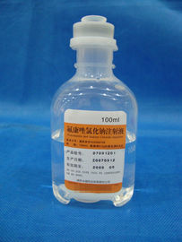 Botella de cristal que embala la inyección farmacéutica 100ml de Fluconazole de la transfusión