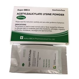 Polvo blanco de Acetylsalicylate de la lisina 0.225g de OTC