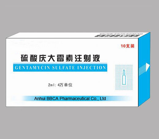 Powder for Injection Made in China Gentamycin Sulfate Injection