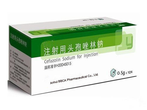 Vials Packing Cefazolin Sodium Powder For Injection Treatment Of Otitis Media Bronchitis