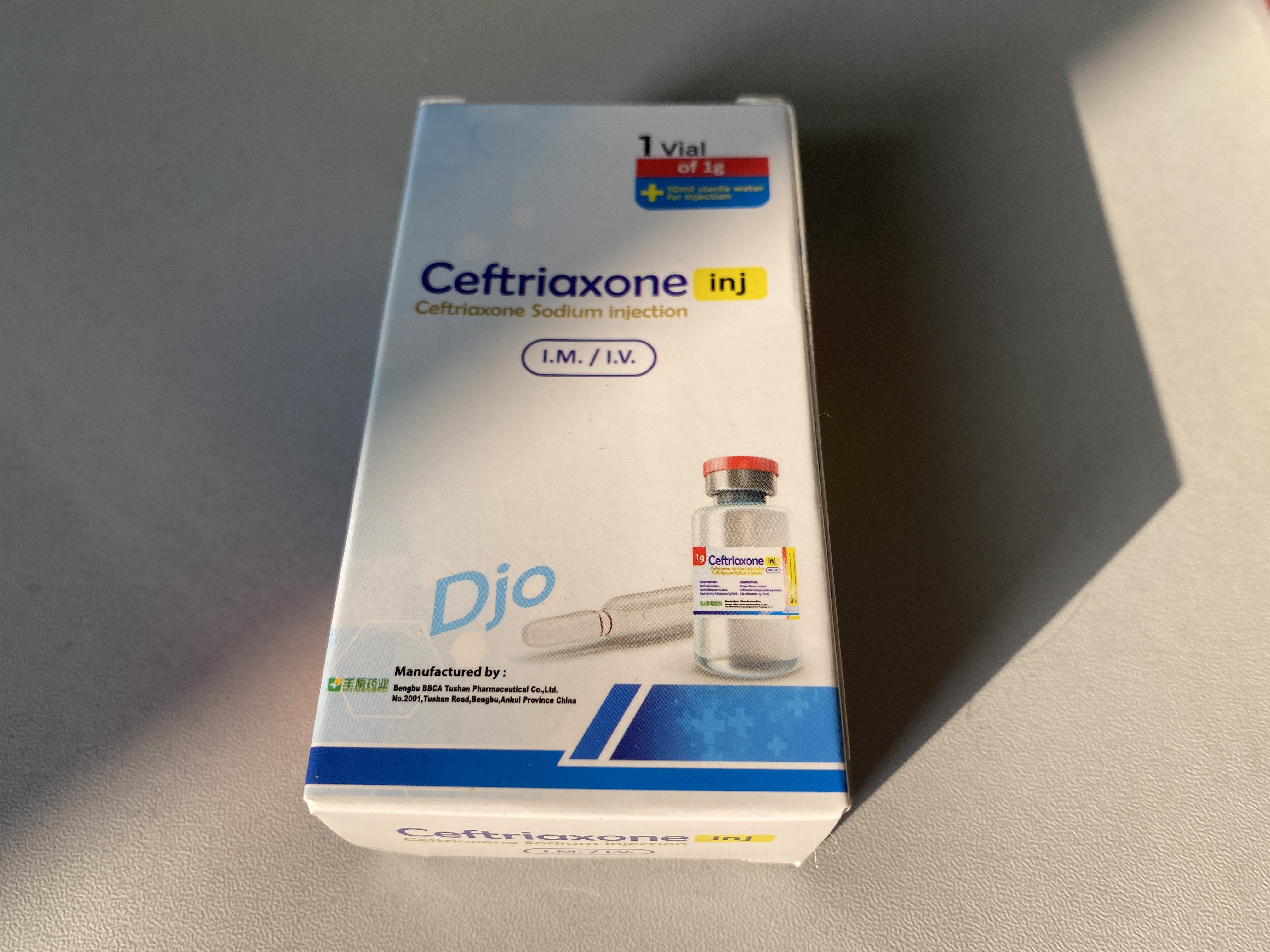 Ceftriaxone 0.5g Vial
